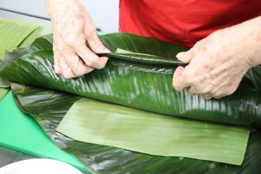 Envuelto de tamal de mama Elsita para compartir